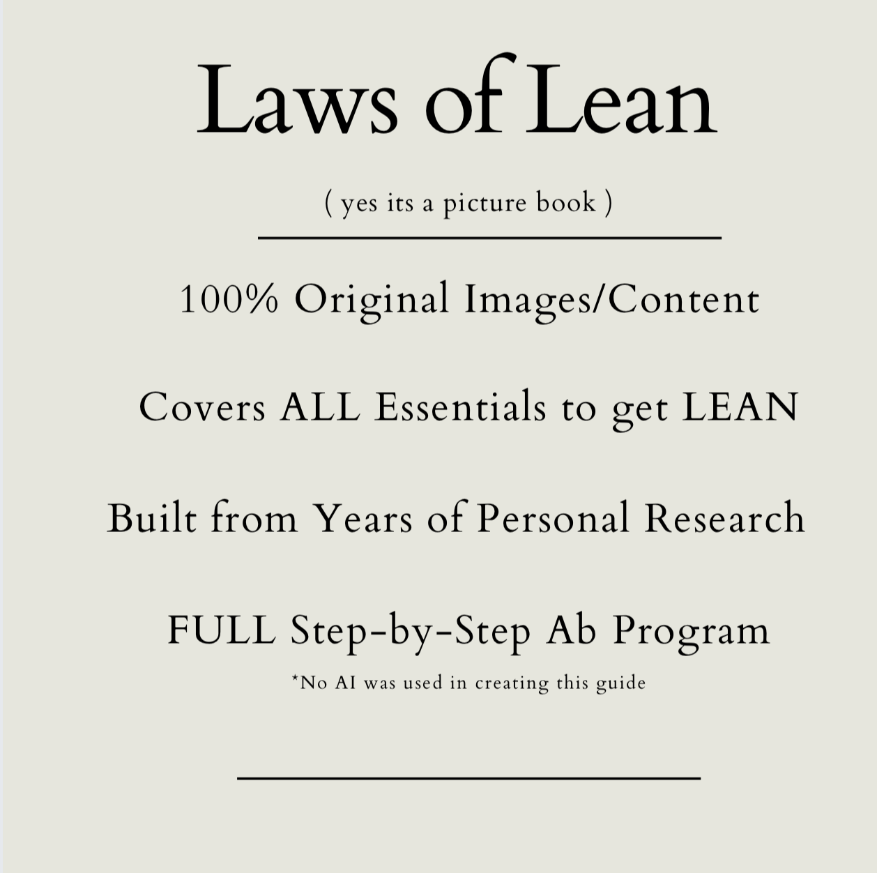 Laws of Lean: Complete Ab & Nutrition Ebook